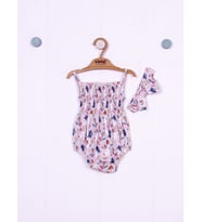 Tavşan Temalı Desenli Bandana Gömlek Body Takım 1-3/3-6/6-9/9-12 Ay (Çok Renkli)