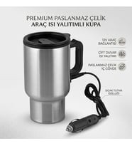 12V Paslanmaz Çelik Aktif Isı Korumalı Oto Sıcak İçecek Termosu