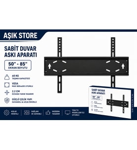 Sabit TV Askı 50–85 İnç VESA 800x600