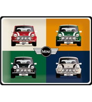 Nostalgic Art Mini Cars Pop Art Metal Pano 30 x 40 cm