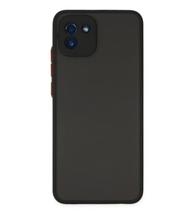 Newface Samsung Galaxy A03 Kılıf Montreal Silikon Kapak - Siyah
