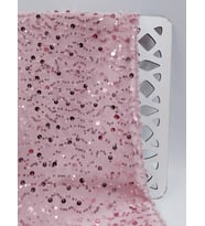 BONCUKLU ABİYELİK KUMAŞ (Pembe)