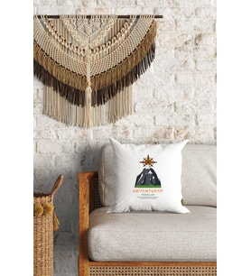Adventurer Desenli Çift Yön Dijital Baskılı Dekoratif Kırlent Kılıfı Yastık Kılıfı 39x39cm