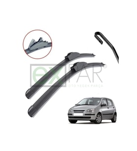 HYUNDAİ GETZ ÖN CAM SİLECEK SÜPÜRGESİ TAKIMI 2002 - 2006 uyumluHUNDAY GETS ÖN SİLECEK GEST SİLECEK