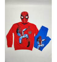 Erkek Çocuk Spiderman Baskılı İkili Takım  (Kırmızı)