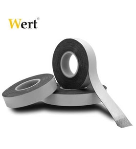 WERT 5036 Eriyen İzolasyon Bandı, 9m (Siyah)
