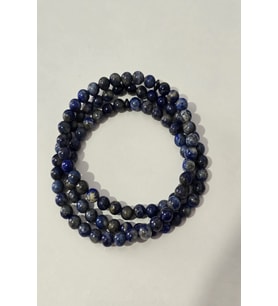 SERTİFİKALI 6 MM LAPİS LAZULİ DOĞALTAŞ KOLYE, BİLEKLİK, TESPİH