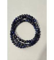 SERTİFİKALI 6 MM LAPİS LAZULİ DOĞALTAŞ KOLYE, BİLEKLİK, TESPİH