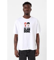 Slam Dunk First Slam Dunk Beyaz Erkek Oversize Tshirt