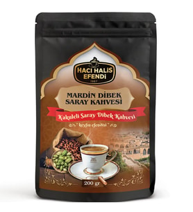 Hacı Halis Efendi Mardin Dibek Saray Kahvesi 200 gr 7 Karışımlı Yumuşak İçimli Doypack
