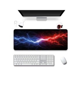 SonicTouch Klavye Mousepad 40x90cm Dikişsiz Pürüzsüz Sıvı Geçirmez Kaymaz Taban İki Kutup