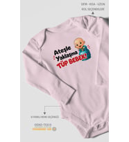 Ateşle yaklaşma tüp bebek Uzun Kollu Çıtçıtlı Bebek Body