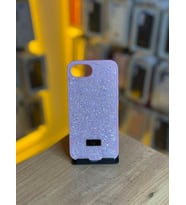 İPhone 16E Uyumlu Taş Desenli Silikon Yumuşak Kılıf (Pembe)