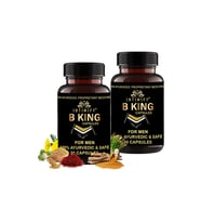 B King Erkek Destekleyici 2 Adet Shilajit Shatavari Gokshura Safed Musli Shudha 30lu