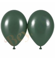 Kış Yeşili Renk Lateks Retro Balon (50 cm) - 2 Adet