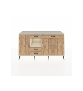 Kronos Konsol 4 Raflı 4 Çekmeceli 3 Kapaklı 176x59x99 Aytaşı-Çam