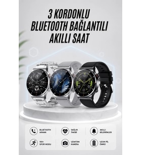 Akıllı Saat Amoled Ekran Bluetooth Bağlantılı Sesli Görüşme Nabız Ölçer
