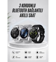 Akıllı Saat Amoled Ekran Bluetooth Bağlantılı Sesli Görüşme Nabız Ölçer