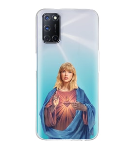 Oppo A52/A72/A92 Uyumlu Taylor Swift Desenli Şeffaf Telefon Kılıfı