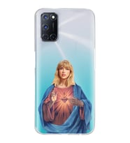 Oppo A52/A72/A92 Uyumlu Taylor Swift Desenli Şeffaf Telefon Kılıfı