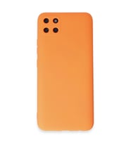 Realme C11 Kılıf Nano İçi Kadife Silikon - Turuncu