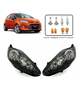 Ford Fiesta 7 Ön Far Lamba Siyah Zemin Sağ Sol Takım 2008--2013