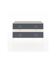 Hyperion Konsol 4 Raflı 6 Çekmeceli 3 Kapaklı 176x44x99 Aytaşı-Antrasit/Aytaşı