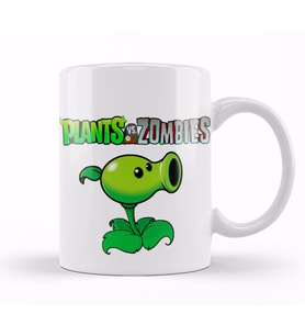 Peashooter Plants ve  Zombies Kupa Bardak Porselen