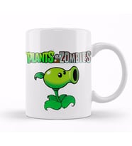 Peashooter Plants ve  Zombies Kupa Bardak Porselen