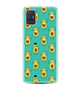 Samsung a71 A72 A73 A7 A9 2018 C7 C9 Kılıf Desenli Silikon Oynayan Avokadolar 1770