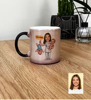 Kişiye Özel Karikatürlü Ebe Kupa Bardak Tıp Bayramı Hediyesi