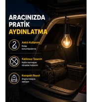 Çok Yönlü Asma Kancalı Kamp Işığı