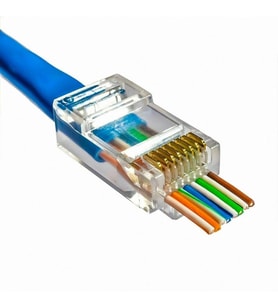 POWERMASTER PM-18439 EZ RJ45 CAT5/CAT6 8P/8C AÇIK UÇLU SOKET (100LÜK PAKET)