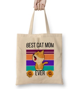 Mothers Day Gift Mother's Kiss MOMMY 2021 Bez Çanta Uzun Saplı