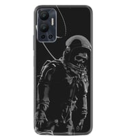 Infınix Hot 12 Kılıf Silikon Desen Özel Seri İskelet Astronot 1613