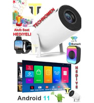 Taşınabilir 1280*720P Akıllı Wi-Fi Bluetooth Ev Sineması Projektörü