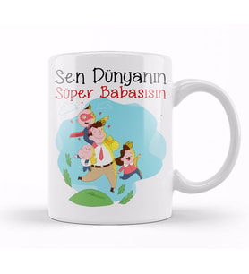 Babalar Günü Babaya Hediye 029 Kupa Bardak Porselen