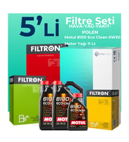 Filtron Ford Transit V363 2.0 Dizel Filtre Bakım Seti Motul Motor Yağlı (2014-2024) 5 Li