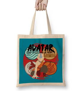 Avatar the Last Air Bender Bez Çanta Uzun Saplı