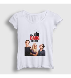 Presmono Kadın Beyaz Cover The Big Bang Theory T-Shirt 181203tt