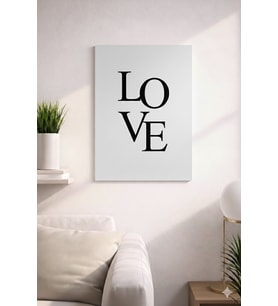 LOVE YAZILI SADE VE ŞIK MDF TABLO (27X18)