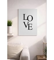 LOVE YAZILI SADE VE ŞIK MDF TABLO (27X18)