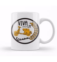 Viva La Vespa Circle Kupa Bardak Porselen
