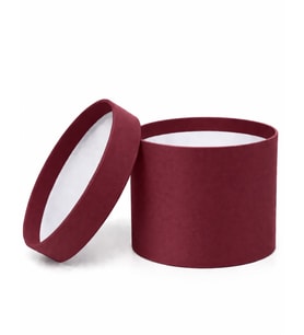 17x12 cm Silindir Balon Kutusu – Bobo Balon için Bordo