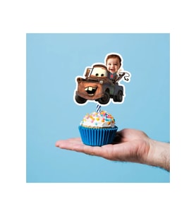 Arabalar Cupcake Pasta Süsü Kürdan 10 Adet