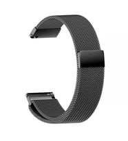 22MM Gear S3 Watch 4 -GT2 GT2E 46MM Kayış,Kordon Metal Milano Loop (Siyah)