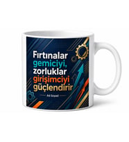 Girişimci İçin Karışık Desenli Baskılı Kupa Bardak Motivasyon Hediyesi