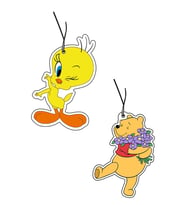 Tweety ve Winnie the Poo Dekoratif Oto Kokusu ve Aksesuar Seti