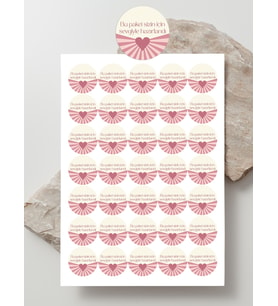 Desenli Thank You Teşekkür Stickers Paketleme Kargo Çıkartma PYTKSTK110