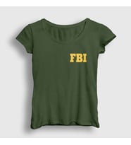 Presmono Kadın Haki Fbi The Blacklist T-Shirt 183072tt (Haki)